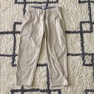Crown & Ivy Khaki Straight Leg Pants